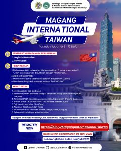 Pendaftaran Magang Internasional Taiwan