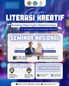 GEBYAR LITERASI KREATIF UNIMEN MERIAHKAN ENREKANG: LONG MARCH, ORASI HARI KARTINI & HARDIKNAS, HINGGA SEMINAR NASIONAL